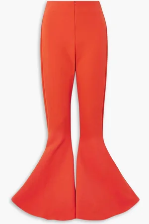 A.W.A.K.E. MODE Schlaghose aus Stretch-Twill - Rot - FR 34
