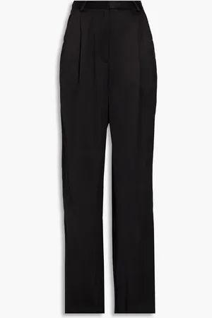 Loulou Studio Hose mit weitem Bein aus Satin - - XL