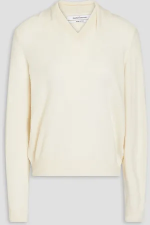 Another Tomorrow Pullover aus einer Kaschmir-Wollmischung - Weiß - L