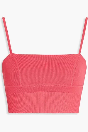 AJE Cropped Oberteil aus Strick - Orange - XS