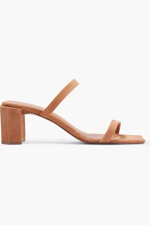 By Far Tanya Mules aus Veloursleder - Braun - EU 35