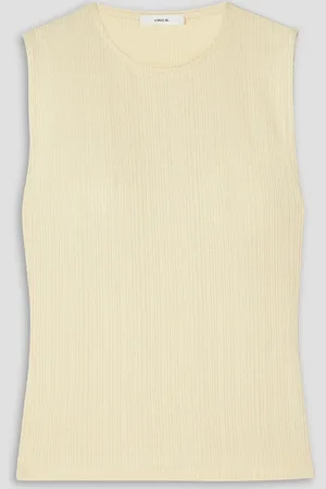 Vince Tanktop aus einer gerippten Tencel™-Lyocell-Mischung - Weiß - XL