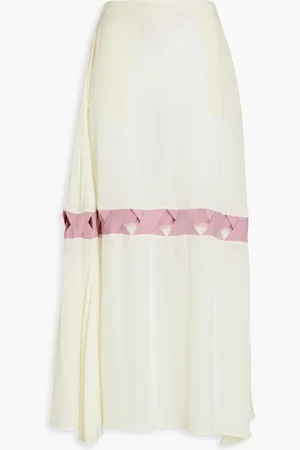 VALIMARE Sardinia Maxirock aus Chiffon mit Cut-outs - Neutral - S/M