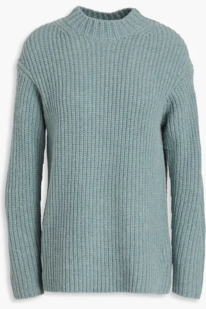 Vince Pullover aus einer gerippten Woll-Yakwollmischung - Grün - XS