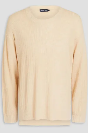 Frescobol Carioca Sancho gerippter Pullover aus einer Baumwollmischung - Weiß - XXL