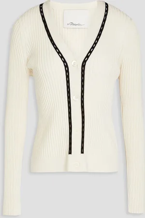 3.1 Phillip Lim Cardigan aus Rippstrick - Weiß - XS