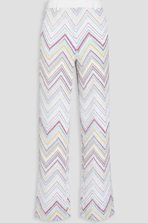Missoni Hose mit geradem Bein aus Strick in Häkeloptik mit Pailletten - - IT 46