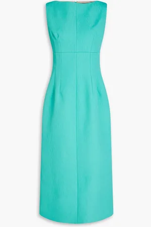 EMILIA WICKSTEAD Ashie Midikleid aus Cloqué - Blau - UK 16