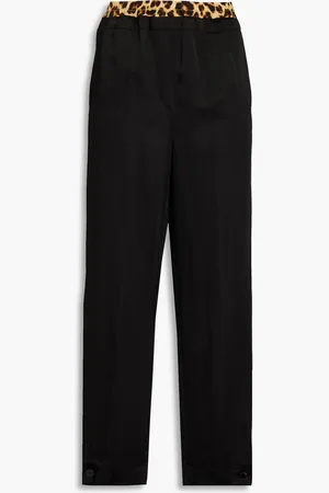 Sandro Karottenhose aus Baumwolle mit Satin-Einsätzen - - FR 38