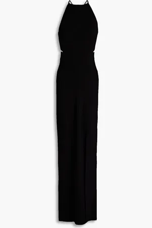 GALVAN Claudia Maxikleid aus Rippstrick mit Cut-outs - - XS