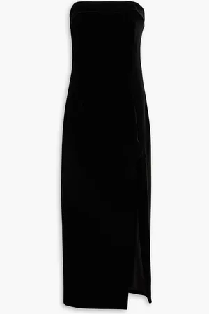 Nicholas Trägerloses Midikleid aus Samt - - US 6