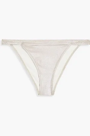 Solid The Molly tief sitzendes Bikini-Höschen mit Metallic-Effekt - Metallic - L