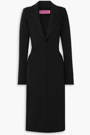 GAUGE81 Moata Midikleid aus Stretch-Crêpe mit Raffungen - - XS