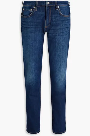 RAG&BONE Dre Cropped Boyfriend-Jeans in ausgewaschener Optik - Blau - 24
