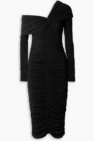 A.L.C. Marie schulterfreies Midikleid aus gerafftem Stretch-Jersey - - XS