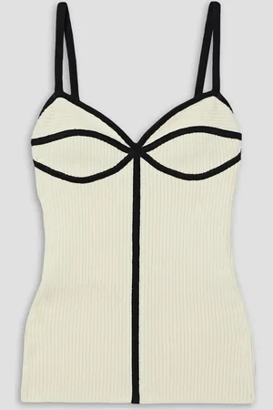 Mara Hoffman Joya geripptes Tanktop aus einer Baumwollmischung - Weiß - M