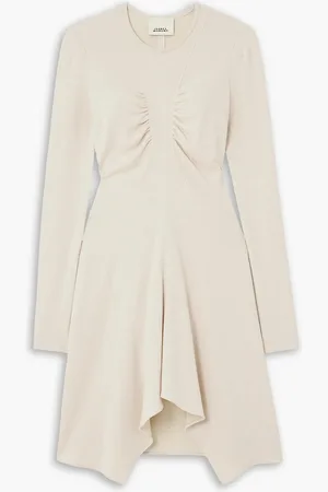 Isabel Marant Devane asymmetrisches Midikleid aus Strick mit Raffungen - Neutral - FR 44