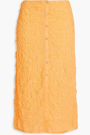 Acne Studios Midirock aus einer Baumwollmischung in Knitteroptik - - DE 32