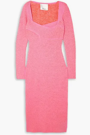 3.1 Phillip Lim Midikleid aus einer gerippten Baumwollmischung - Pink - L