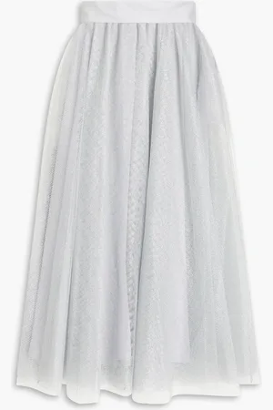 ZIMMERMANN Midirock aus Tüll mit Metallic-Effekt - Metallic - 3