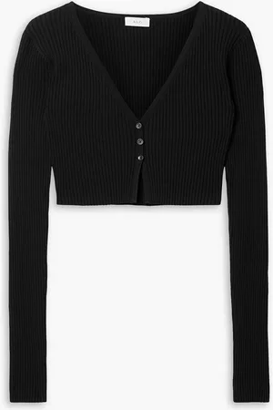 A.L.C. Hallie verkürzter Cardigan aus Rippstrick - - XS