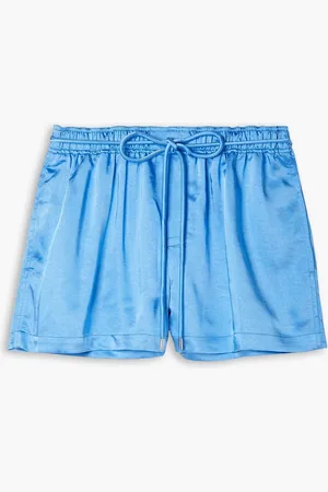 A.L.C. Ryan Shorts aus gehämmertem Satin - Blau - US 0