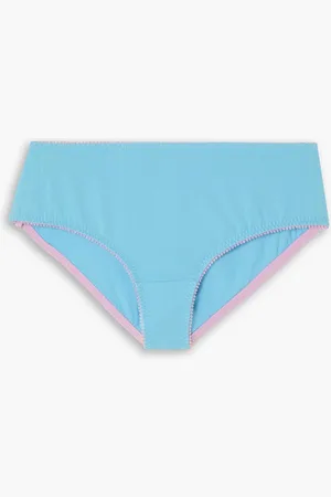Dora Larsen Peony Höschen aus Stretch-Baumwolle - Blau - UK 16