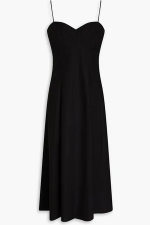 ADAM LIPPES Midikleid aus Baumwollpopeline - - US 8