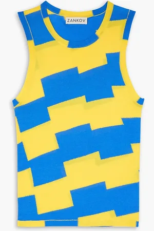 ZANKOV Miles Tanktop aus Jacquard-Strick aus Baumwolle - - S