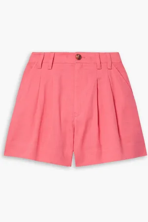 A.L.C. Mateo Shorts aus einer Leinenmischung mit Falten - Pink - US 0