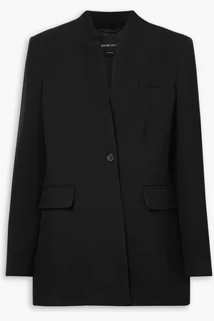 BRANDON MAXWELL The Raquel Blazer aus Crêpe aus einer Wollmischung - - US 12