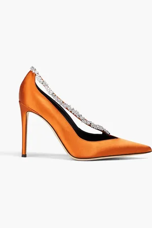 Giuseppe Zanotti Pumps aus Satin mit Kristallverzierung - - EU 38