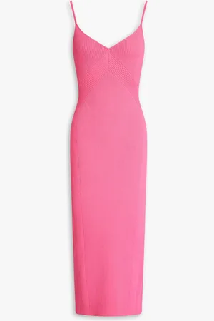 RAG&BONE Asher Midikleid aus Rippstrick mit Schnürung - - XL