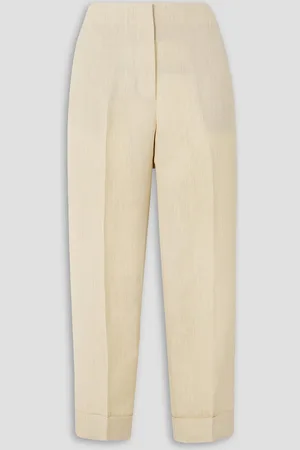 Interior The Owens Hose mit geradem Bein aus Webstoff - Weiß - US 4