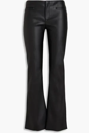 Serafini Faux leather flared pants - - IT 46