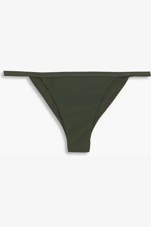 Bondi Born Eva halbhohes Bikini-Höschen - Grün - UK 12