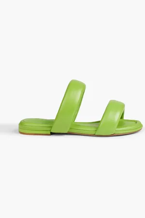 ALEXANDRE BIRMAN Lilla Sandalen aus wattiertem Leder - Grün - EU 37.5