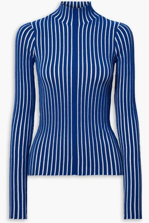 Interior The Ridley Pullover aus einer gerippten Baumwollmischung - Blau - XS