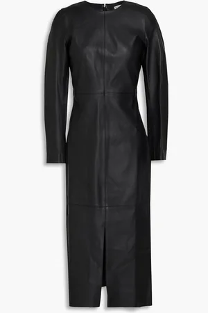 Totême Midikleid aus Lederpaneelen - - FR 32