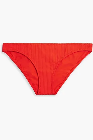 Solid The Eva geripptes tief sitzendes Bikini-Höschen - - XXL