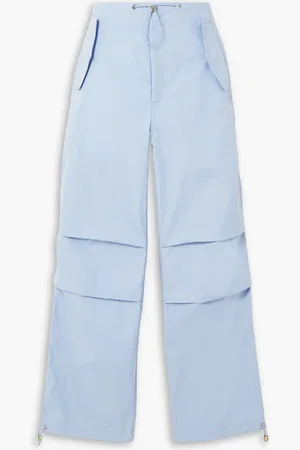 DION LEE Toggle Parachute Cargohose aus Gabardine aus einer Baumwollmischung - Blau - UK 12