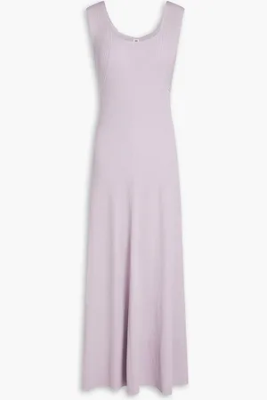 By Malene Birger Midikleid aus Rippstrick - Lila - M