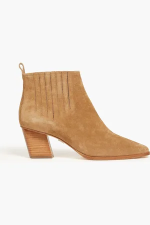 Roger Vivier Sky Scraper Ankle Boots aus Veloursleder - Neutral - EU 35