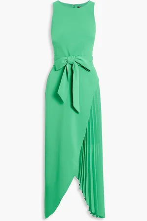 Badgley Mischka Mehrlagiges Midikleid aus Chiffon und Crêpe mit Falten - - US 4