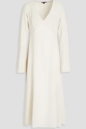 James Perse Midikleid aus texturiertem Webstoff - Weiß - 2
