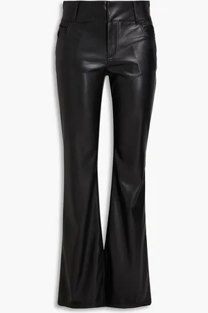 ALICE+OLIVIA Alice Olivia - Schlaghose aus Kunstleder - - US 12