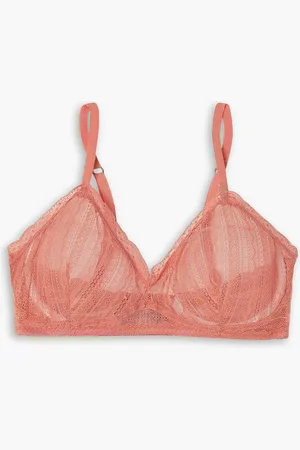 LOVE Stories Janis Triangel-BH aus Spitze - Orange - IT I A