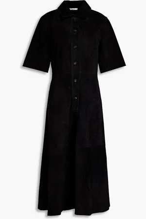 CO Midikleid aus Veloursleder - - XS
