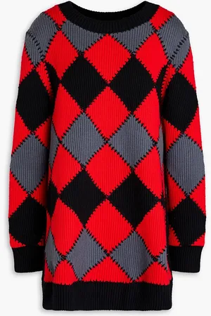 HUISHAN ZHANG Pullover aus gerippter Wolle in Patchwork-Optik - - M