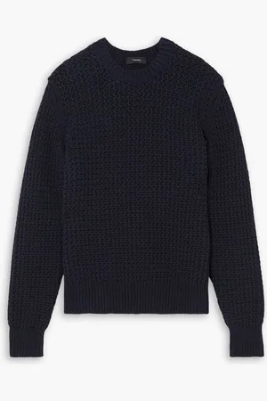 THEORY Pullover aus einer Baumwollmischung - Blau - XS